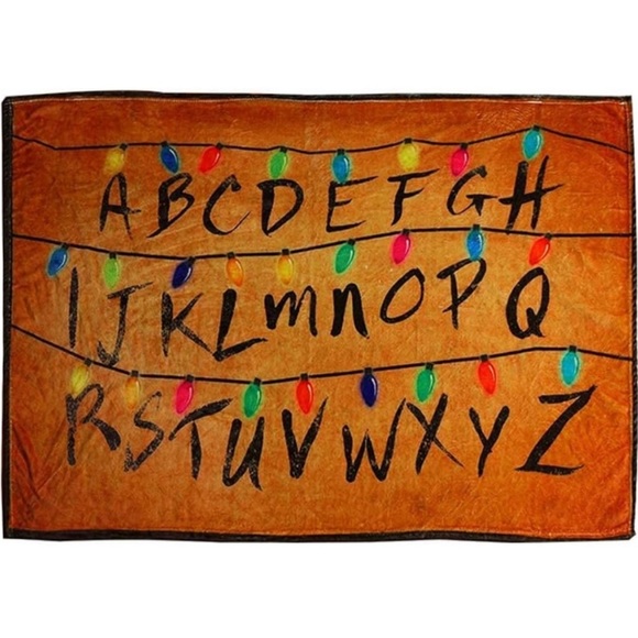 “Stranger Things” Alphabet Blanket. Cozy & Super Soft. Perfect accessory. - Picture 1 of 6